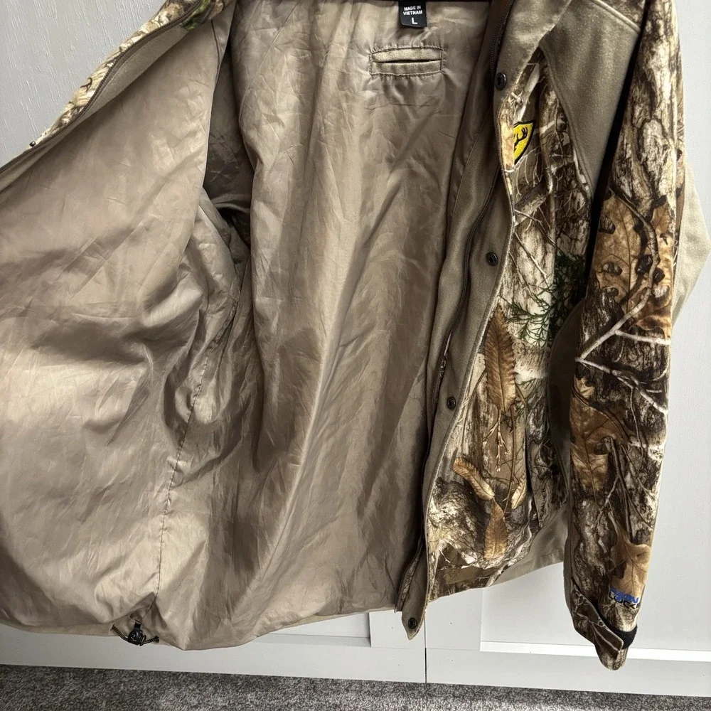 Shield Series Blocker S3 Drencher Jacket with Hood Real Tree Edge Men Size Large
